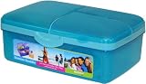 Sistema Slimline Quaddie Lunch Box, Aqua