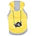Blueberry Pet Cotton Dog Camera Hoodie in Grey & Yellow, Back Length 16