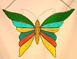 Large Butterfly Stained Glass Suncatcher