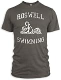 Vintage Distressed Roswell Swimming Tri-Blend T-Shirt