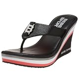 BEBE SPORT Women's Travolta Thong Wedge