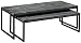 Reclaimed Wood Coffee Table, NESTED, WEATHERED GRAY