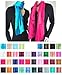 Solid Sheer Color Satin Scarf