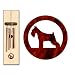 schnauzer46 - Standard Schnauzer Wind Chimes XSMALL Bronze