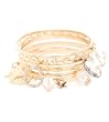 G by GUESS Multi Charm Bangle Set, GOLD