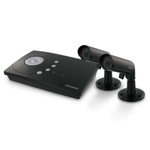 Defender SN2000DVR Sentinel SD Recording System with 2 Outdoor Nightview Cameras and 2GB SD Card