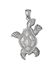 Clevereves 14K White Gold Pendant Turtles 13.2 - Gram(s)