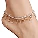 BeOne®Fashin Delicate Womens Beach Foot Pearl Bead Jewelry Sandal Anklet Chain Tassel