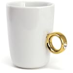2 Carat Ring Coffee Cup in Gold