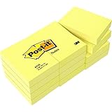 Post-it Notes. 1 3/8 X 1 7/8 Inches, Canary Yellow, 12-Pads/Pack