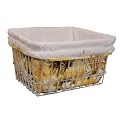 Couture Cruiser Bicycle Basket Liner and Tote Bag - Yellow/ Cream/ White