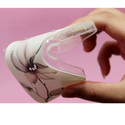 EVTECH(TM) 3D TPU Embossed Series Lotus Handmade Crystal Rhinestone Heart Diamond Bling Cover Soft Faceplate Case for Samsung Galaxy Note 3 SM-N9000 N9002 N9005