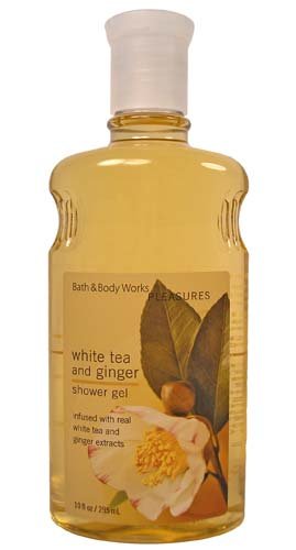 Bath & Body Works White Tea and Ginger Pleasures Collection Shower Gel 10 fl oz
