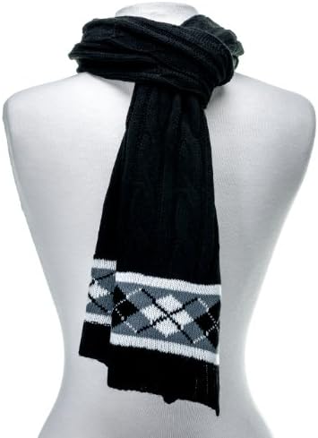 Noble Mount Mens Premium Cable Knit Winter Scarf - 5 Colors