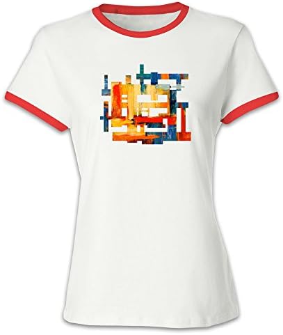 Youdefuzhuang Art Mosaic Large Women T-shirt