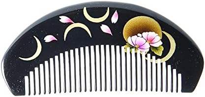 Zhifuxuan Boxwood Comb Without Handle,Classical Pattern,Pocket Comb,4.7",Gift Box,Handmade Premium Quality