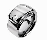 Morellato - S019203 - Nuvole - Bague Femme - Acier brillant avec 1 diamant - Taille 54