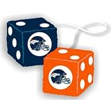 Denver Broncos NFL 3 Car Fuzzy Dice"