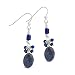 Blue Lapis Beaded Earrings