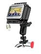 RAM-B-149Z-AQ6U: RAM Medium Wide Aqua Box Bike / Motorcycle Handlebar Mount for Garmin, Magellan, TomTom, Mio GPS Devices
