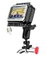 RAM-B-149Z-AQ6U: RAM Medium Wide Aqua Box Bike / Motorcycle Handlebar Mount for Garmin, Magellan, TomTom, Mio GPS Devices