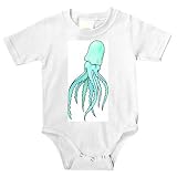 Onesie with squid, sea, creatures