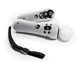 Tuff-Luv Slim&Lite Silicone skin case cover for Sony PlayStation Move motion controller (white)