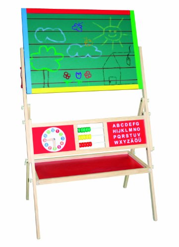 Beluga 30038 - Bunte Standtafel mit Z&auml;hlrahmen und Lernuhr