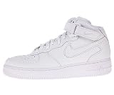 Kids Nike Air Force1 Mid 314195 113 White White GS Sneakers