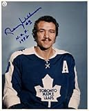Norm Ullman H.O.F. 1982 Autographed / Signed 8x10 Photo - Toronto Maple Leafs