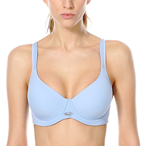 La Isla Women's Underwire Light Padded Racerback Sports Bra
