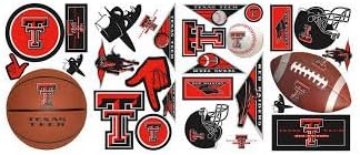 NCAA Officially Licensed Peel and Stick Wall Decals (Texas Tech Raiders)
