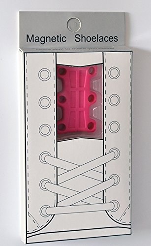 Xcivi New Magnetic Shoe Closures No-tie Shoelaces Never Tie Laces Again  (Pink)