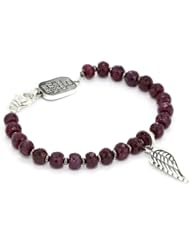 King Baby Small Wing with 7mm Ruby Bracelet
