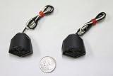 Universal Flush Mount Turn Signal Blinker Lights Flasher White LED Black HONDA CBR 600, F2, F3, F4, F4i, SUZUKI GSXR 600, 750, 1000, 1300, YAMAHA R6, R1, Ninja 250, 500, ZX6R, ZX6RR, ZX7R, ZX7RR, ZX9R, ZX10R, ZX12R, ZX14
