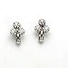 Diamond Earrings Fine Earrings 0.84k G.V.V.S. Brilliant Diamonds Clustered on 18k White Gold (Lever Back and Post) Earrings Made in Italy