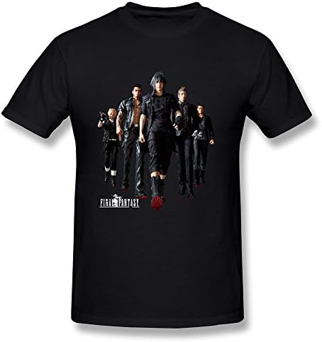 Haoyuntixu Men's Final Fantasy XV T Shirts XX-Large Black