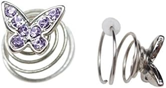 EarZings - Papillon - Fashion Earrings for Teens and Tweens Clip With No Pain Thanks to a Pa-tented Coil Design