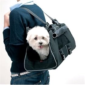 JET SET Sherpa Pet Carrier By Petego-Color-black / Size-medium 19.7