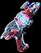 Super Spinning Red Laser Space Gun With LED Light & Sound