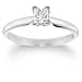 10k Choice of White or Yellow Gold Princess Cut Solitaire Diamond Engagement Ring (1/2 ct, J-K Color, I2-I3 Clarity)
