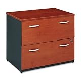 Series C Two-Drawer Lateral File, Graphite Gray/Medium Cherry, 29-7/8 High (BSHWC72454ASU)