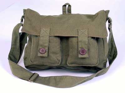 Classic Canvas Punk Retro Look Shoulder Bag