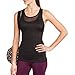 Danskin Now Women's Fitted Active Front Mesh Tank with Built In Bra