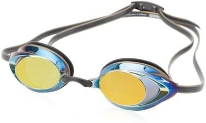Speedo Vanquisher 2.0 Mirrored Anti-Fog Swimming Competition Goggle, Deep Gold