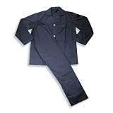 Hanes Classics - Mens Broadcloth Pajamas, Blue, Navy