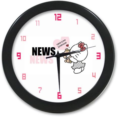 Supreme Dance ! Personalized Custom Hello Kitty 9.65" elegant wall clock for Home Decoration And Unique Gift Fashion Style The best you need!