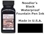 Noodler's Black Waterproof Fountain Pen Ink - Bulletproof
