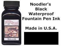 Noodler's Black Waterproof Fountain Pen Ink - Bulletproof