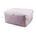 iwill CREATE PRO Baby Pink Jumbo Soft Storage Bags for Children's Room Collection, Organizer Bins for Nursery & Kids Toys, Off Season Clothes, Comforters, Canvas Fabric and Cute Lace Trim